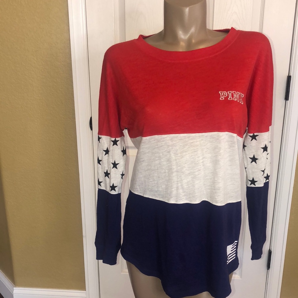 VS PINK America Shirt Beautiful Details XS RARE